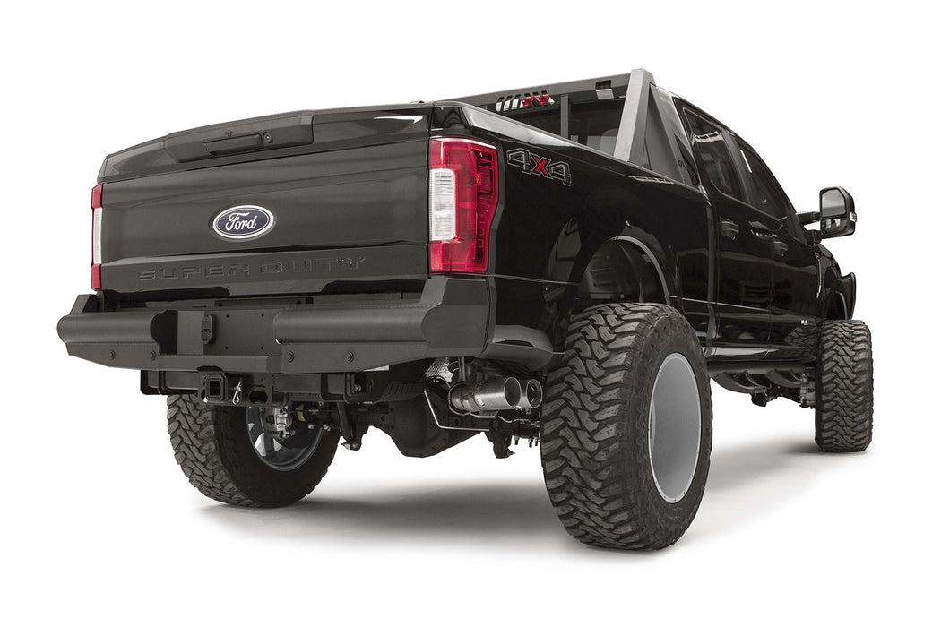 Fab Fours FS17-U4150-1 Elite Rear Ranch Bumper; 2 Stage Black Powder Coated; - Truck Part Superstore