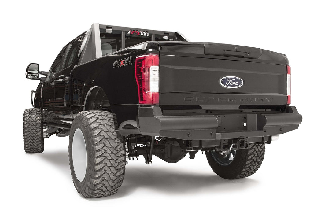 Fab Fours FS17-U4150-1 Elite Rear Ranch Bumper; 2 Stage Black Powder Coated; - Truck Part Superstore