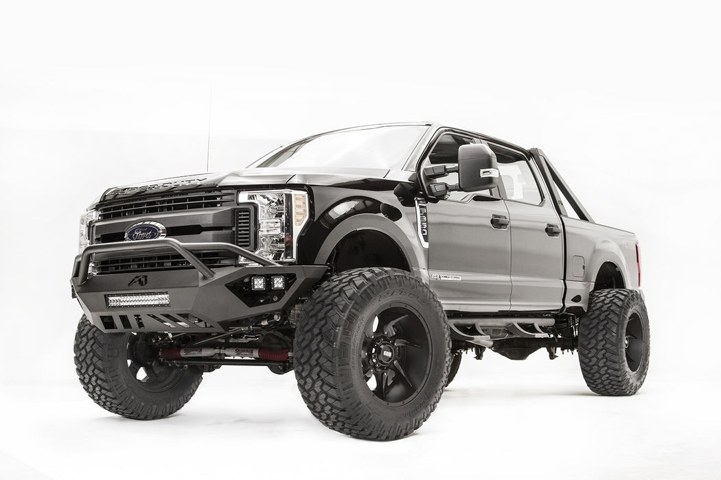 Fab Fours FS17-V4152-1 Vengeance Front Bumper; 2 Stage Black Powder Coated; w/Pre-Runner Guard; - Truck Part Superstore