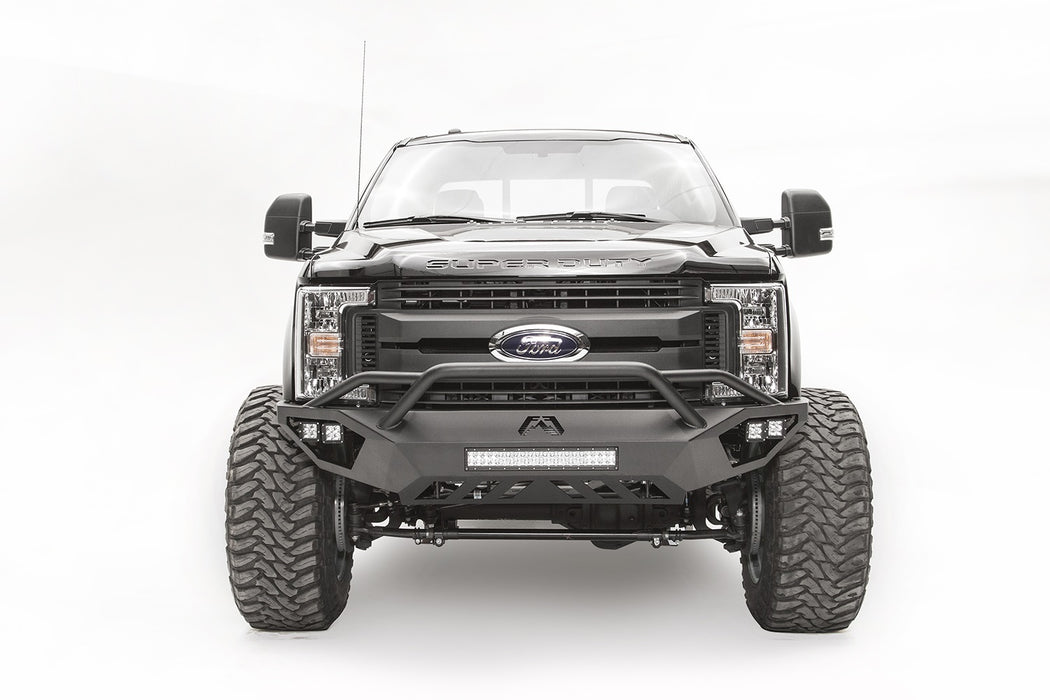 Fab Fours FS17-V4152-B Vengeance Front Bumper; Uncoated/Paintable; w/Pre-Runner Guard; [AWSL]; - Truck Part Superstore