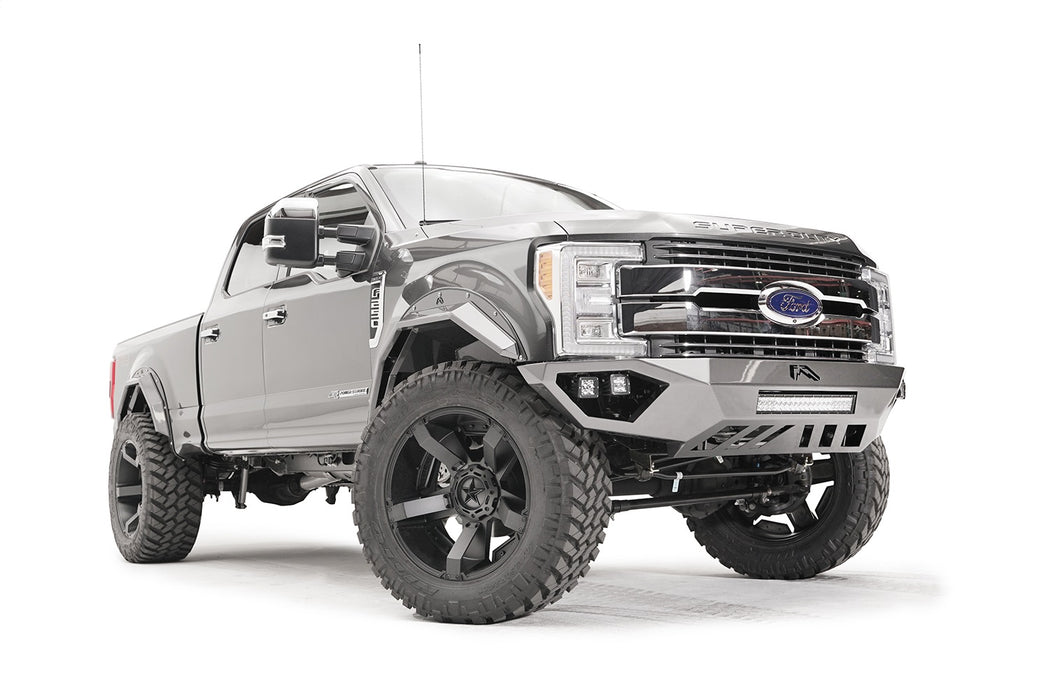 Fab Fours FS17-V4161-B Open Fender Front Bumper; Uncoated/Paintable; w/No Guard; [AWSL]; - Truck Part Superstore