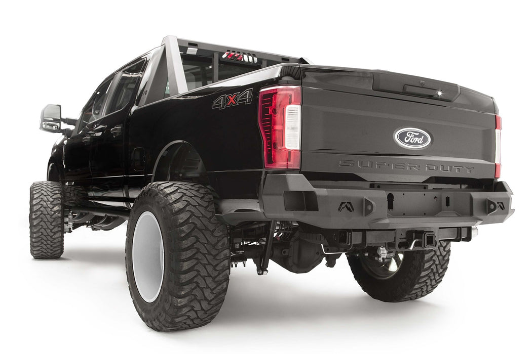 Fab Fours FS17-W4150-1 Premium Rear Bumper; 2 Stage Black Powder Coated; - Truck Part Superstore