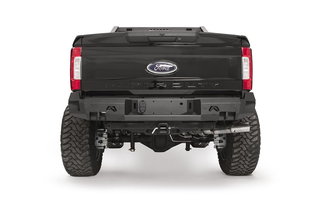 Fab Fours FS17-W4151-1 Premium Rear Bumper; 2 Stage Black Powder Coated; w/Sensors; - Truck Part Superstore