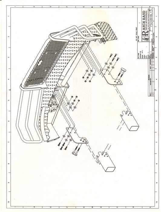 Ranch Hand FSC08HBL1 Summit Series Front Bumper; Retains Factory Tow Hook And Fog Lights; - Truck Part Superstore