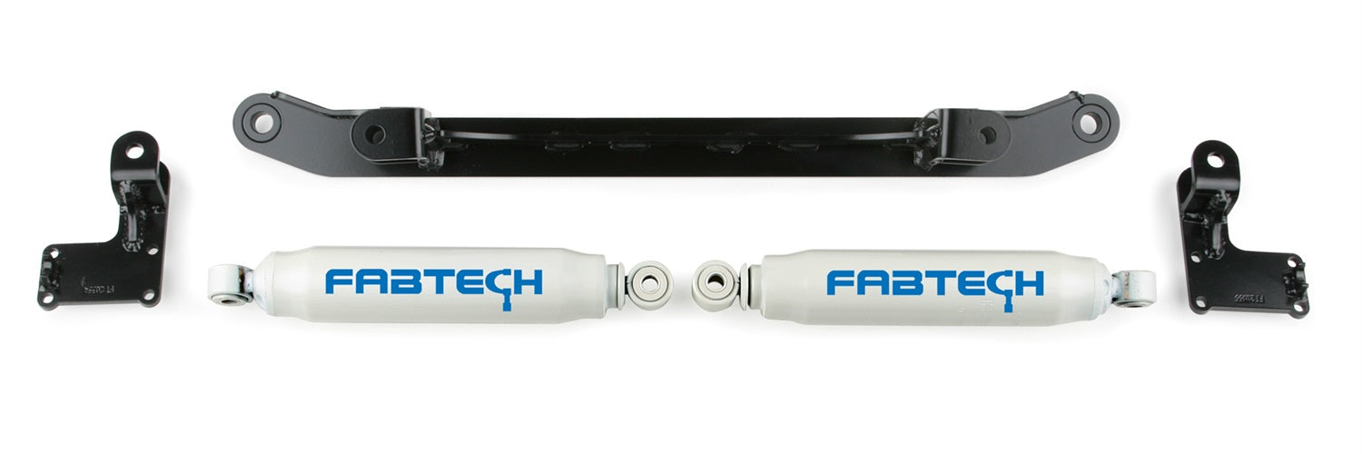Fabtech FTS21044BK Steering Stabilizer Kit; Dual; - Truck Part Superstore