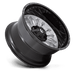 Fuel 1PC D79822201747 D798 22X12 8X170 SLVR-BRSH BLK-LP -44MM - Truck Part Superstore