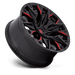 Fuel 1PC D82320908450 D823 20X9 6X5.5 G-BLK MILL C-RED 1MM - Truck Part Superstore