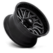 Fuel 1PC D80720008447 D807 20X10 6X5.5 G-BLK-MILL -18MM - Truck Part Superstore