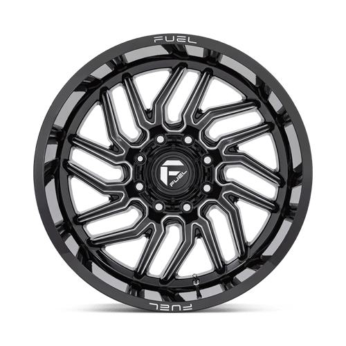 Fuel 1PC D80720907550 D807 20X9 5X5.0 G-BLK-MILL 1MM - Truck Part Superstore