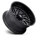 Fuel 1PC D80724201747 D807 24X12 8X170 G-BLK-MILL -44MM - Truck Part Superstore