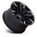 Fuel 1PC D84917908950 D849 17X9 6X135 G-BLK-MILL 1MM - Truck Part Superstore