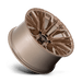 Fuel 1PC D85020908457 D850 20X9 6X5.5 PLT-BRZ-MILL 20MM - Truck Part Superstore