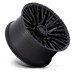 Fuel 1PC D84720001847 D847 20X10 8X180 BLK-OUT -18MM - Truck Part Superstore