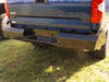 TrailFX FX1014 One Piece Direct Fit W/Factory Hitch Pwdr Ctd Black Steel W/Gloss Black Tread - Truck Part Superstore