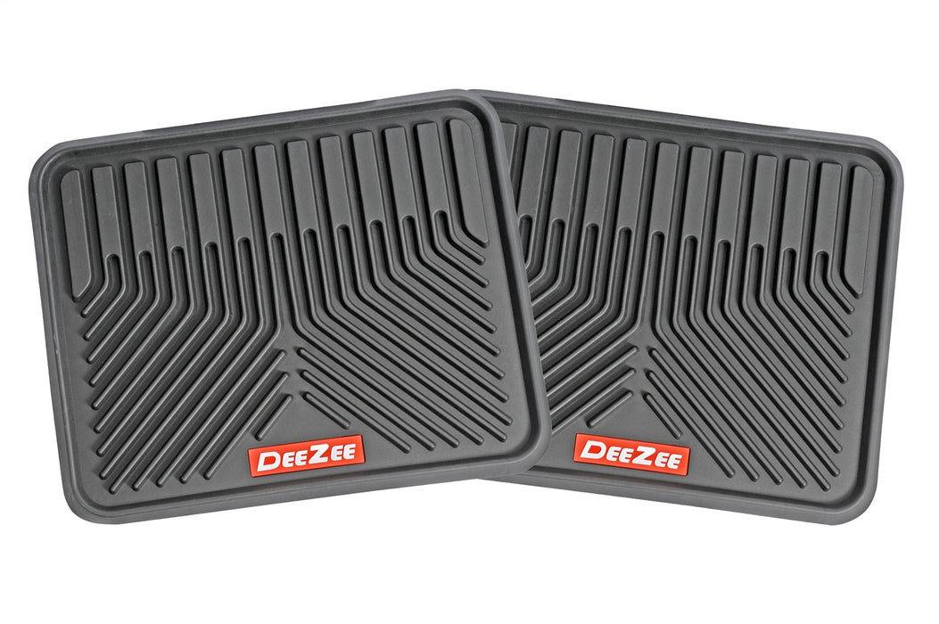 Dee Zee DZ90713 All Weather Floor Mats; Rear; W 17 in. x H 17 in.; Sold In Pairs; - Truck Part Superstore