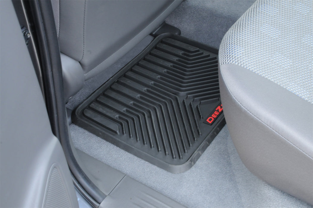 Dee Zee DZ90713 All Weather Floor Mats; Rear; W 17 in. x H 17 in.; Sold In Pairs; - Truck Part Superstore
