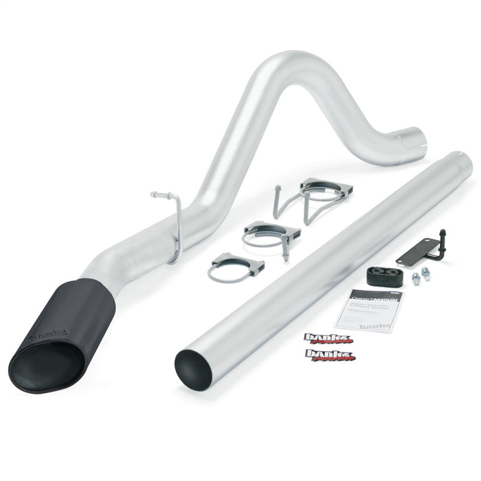 Banks Power 49780-B Monster Exhaust; Single; S/S-Black Tip-08-10 Ford 6.4; Ecsb-Ccsb - Truck Part Superstore