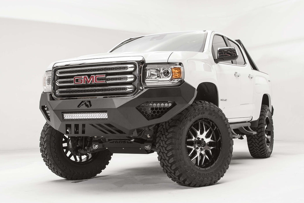 Fab Fours GC15-D3451-1 Vengeance Front Bumper; 2 Stage Black Powder Coated; No Guard; - Truck Part Superstore