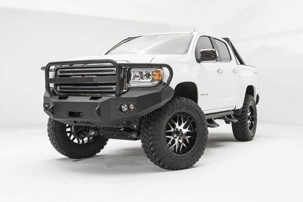 Fab Fours GC15-H3450-B Premium Winch Front Bumper; Uncoated/Paintable; w/Full Guard; [AWSL]; - Truck Part Superstore