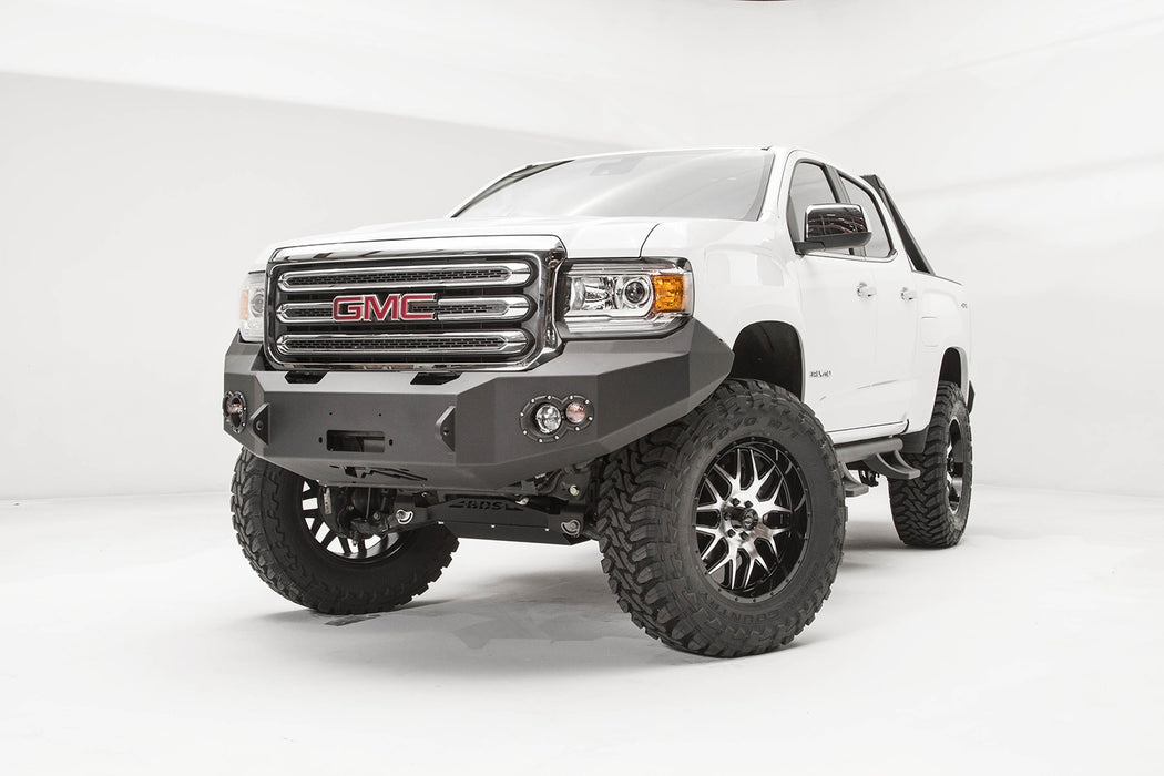 Fab Fours GC15-H3451-B Premium Winch Front Bumper; Uncoated/Paintable; w/No Guard; [AWSL]; - Truck Part Superstore