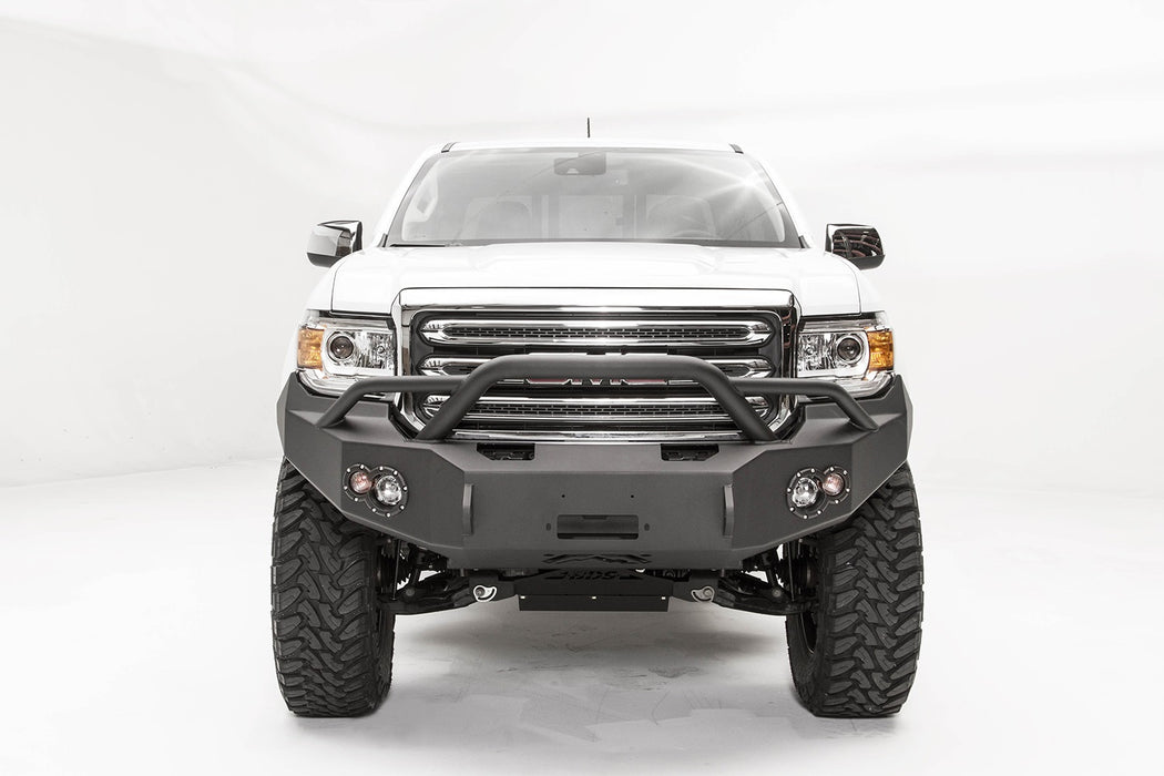 Fab Fours GC15-H3452-1 Premium Winch Front Bumper; 2 Stage Black Powder Coated; w/Pre-Runner Guard; - Truck Part Superstore