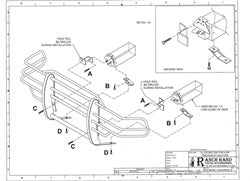 Ranch Hand GGC99HBL1 Legend Series Grille Guard; Retains Factory Tow Hook; - Truck Part Superstore