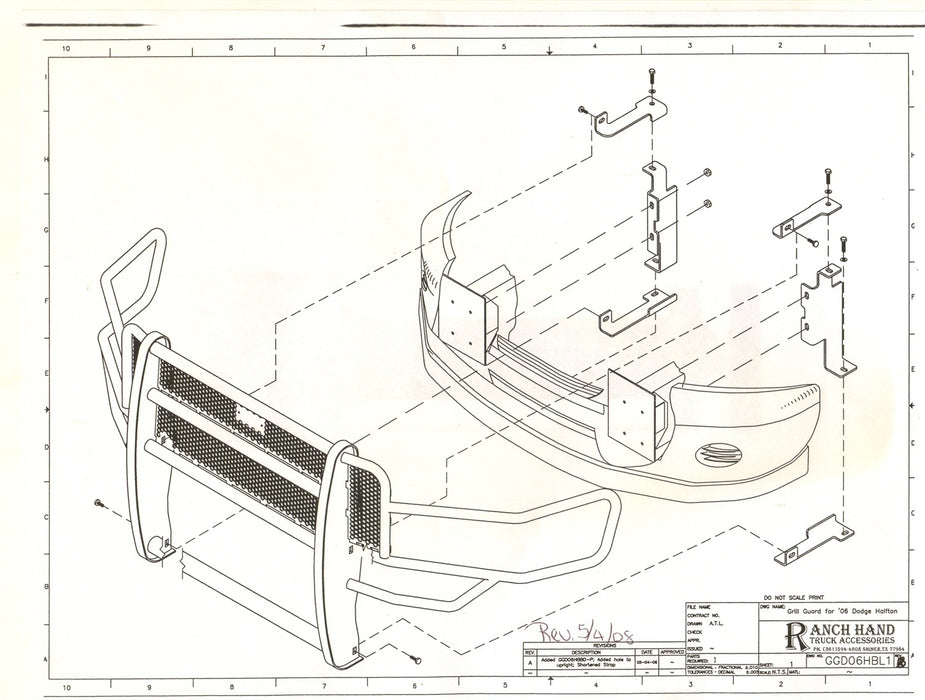Ranch Hand GGD06HBL1 Legend Series Grille Guard; Retains Factory Tow Hook; - Truck Part Superstore