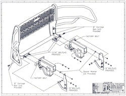 Ranch Hand GGD09HBL1 Legend Series Grille Guard; Retains Factory Tow Hook; - Truck Part Superstore