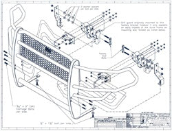 Ranch Hand GGD101BL1 Legend Series Grille Guard; Retains Factory Tow Hook; - Truck Part Superstore