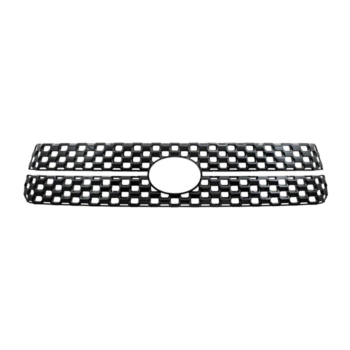 Coast To Coast GI151BLK Overlay; Mesh Style; 2 Piece; Gloss Black; ABS Plastic - Truck Part Superstore