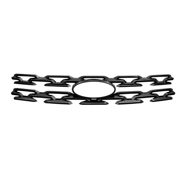 Coast To Coast IWCGI159BLK Overlay; Mesh Style; 2 Piece; Gloss Black; ABS Plastic - Truck Part Superstore