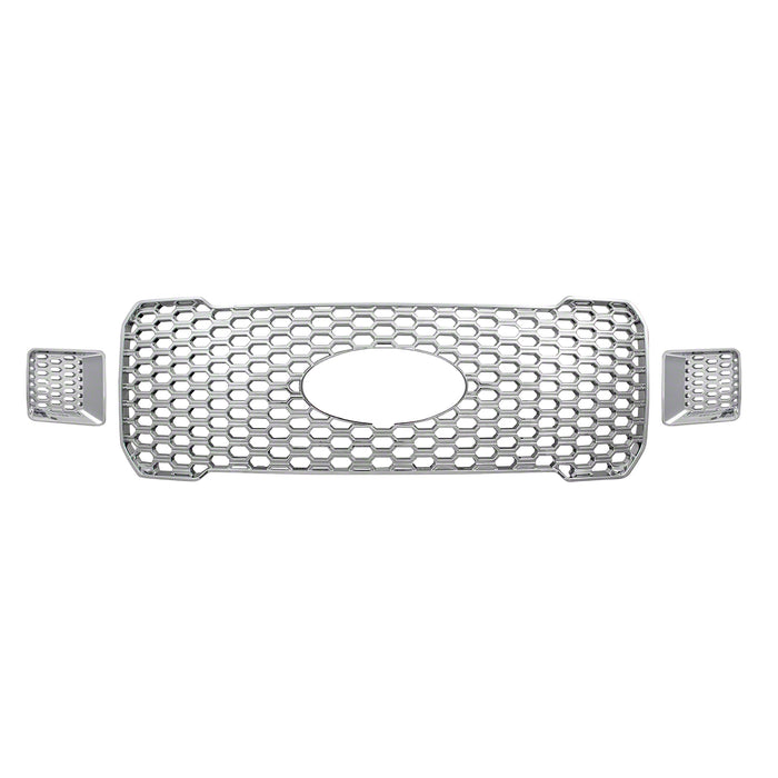 Coast To Coast GI161 Overlay; Solid Style; 3 Piece; Chrome Plated; ABS Plastic - Truck Part Superstore