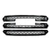 Coast To Coast GI162BLK Overlay; Honeycomb Style; 3 Piece; Gloss Black; ABS Plastic - Truck Part Superstore
