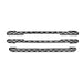 Coast To Coast GI163BLK Overlay; Honeycomb Style; 3 Piece; Gloss Black; ABS Plastic - Truck Part Superstore