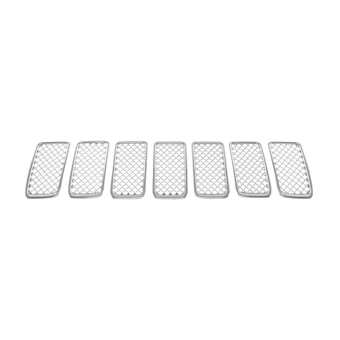 Coast To Coast ABS403 Overlay; Mesh Style; 7 Piece; Chrome Plated; ABS Plastic - Truck Part Superstore