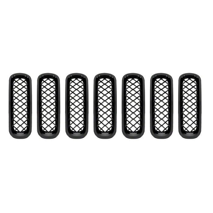 Coast To Coast ABS6414B Overlay; 7 Piece; Black; ABS Plastic - Truck Part Superstore