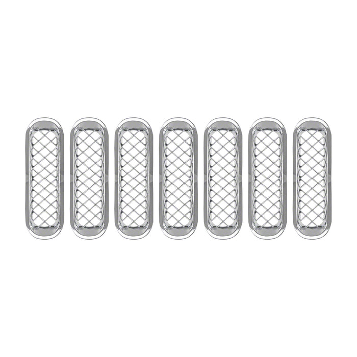 Coast To Coast ABS414 Overlay; 7 Piece; Chrome Plated; ABS Plastic - Truck Part Superstore