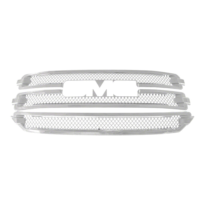 Coast To Coast ABS446 Overlay; 3 Piece; Chrome Plated; ABS Plastic - Truck Part Superstore
