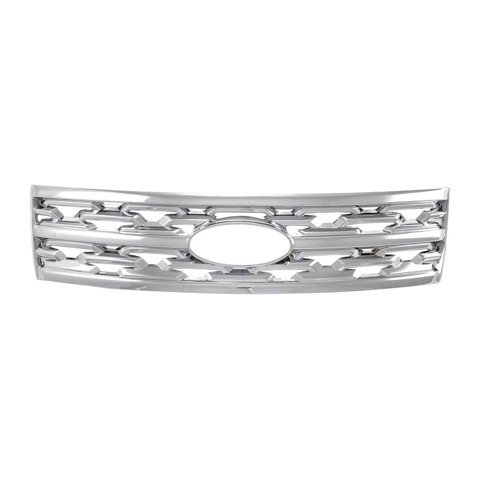 Coast To Coast GI489 Tape-On Overlay; Mesh Style; 1 Piece; Chrome Plated; ABS Plastic - Truck Part Superstore