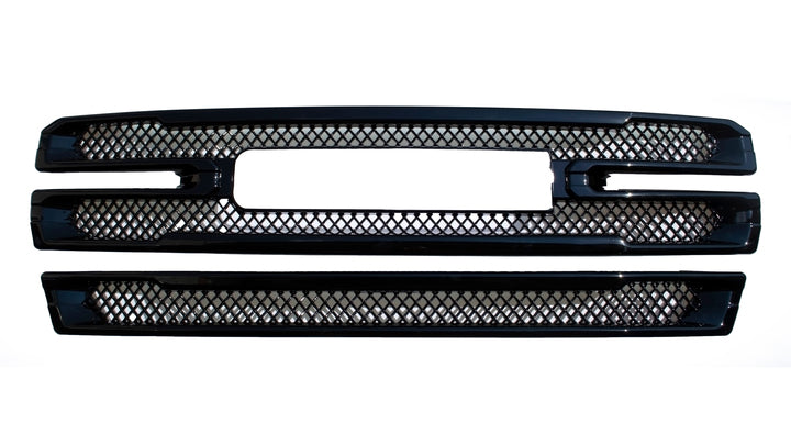 Coast To Coast IWCGI496BLK Grill Overlay; Bar OEM Look; Painted; Gloss Black; ABS Plastic - Truck Part Superstore