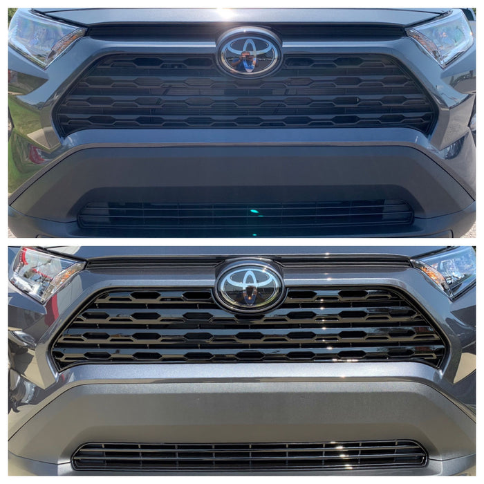 Coast To Coast IWCGI500BLK Grill Overlay; Bar OEM Look; Painted; Gloss Black; ABS Plastic - Truck Part Superstore