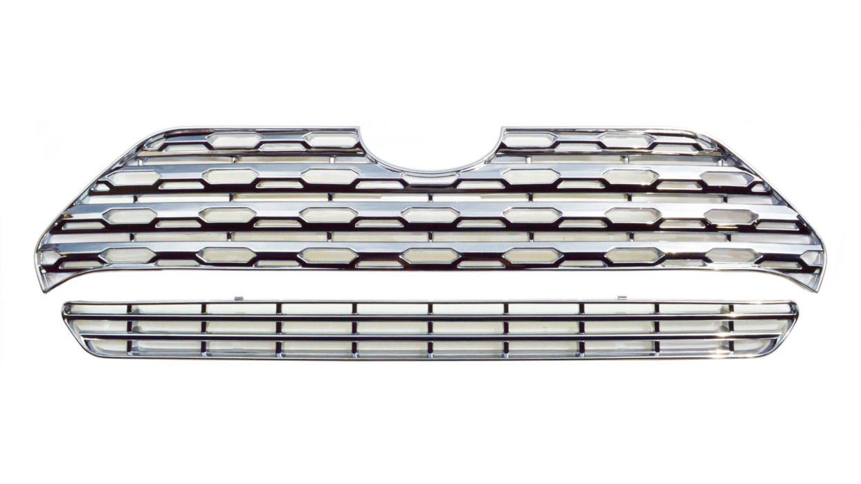 Coast To Coast IWCGI500 Grill Overlay; Bar OEM Look; Chrome Plated; Chrome; ABS Plastic - Truck Part Superstore