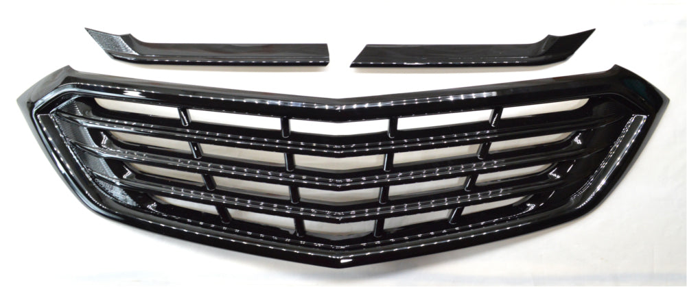 Coast To Coast IWCGI502BLK Grill Overlay; Bar OEM Look; Painted; Gloss Black; ABS Plastic - Truck Part Superstore
