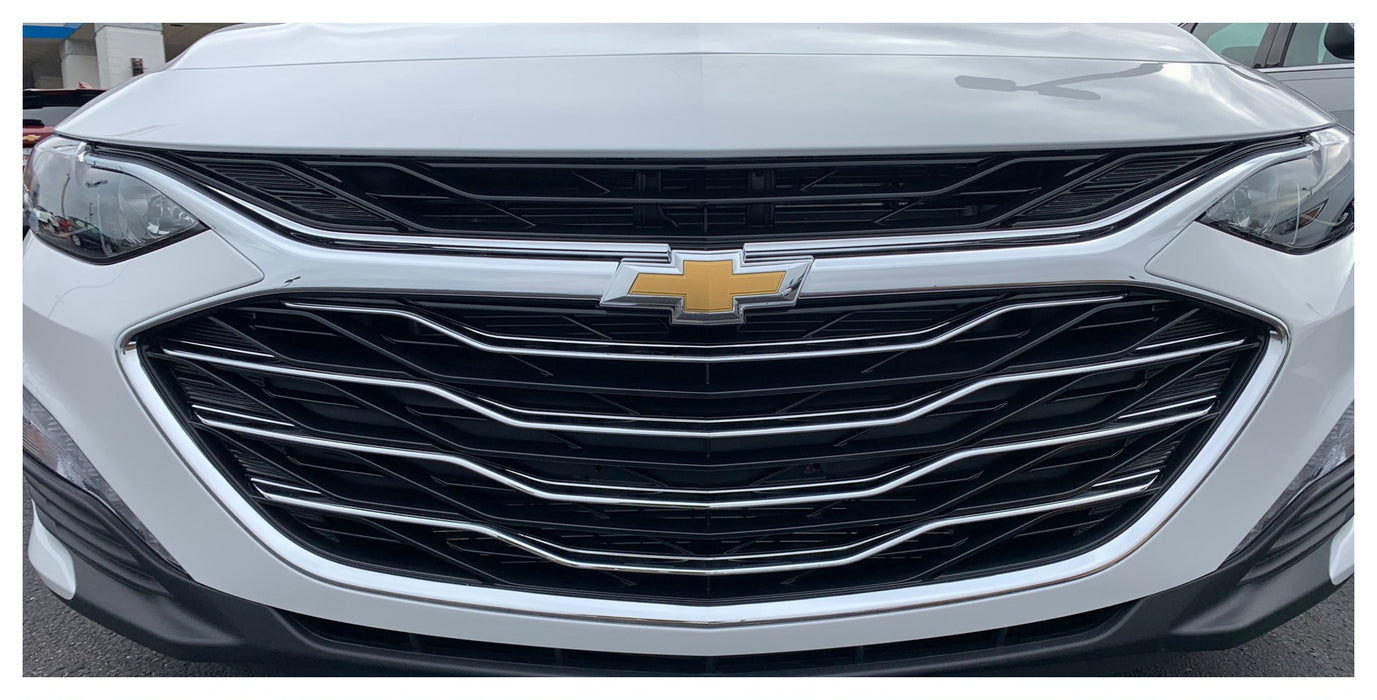 Coast To Coast IWCGI504 Grill Overlay; Bar OEM Look; Chrome Plated; Chrome; ABS Plastic - Truck Part Superstore