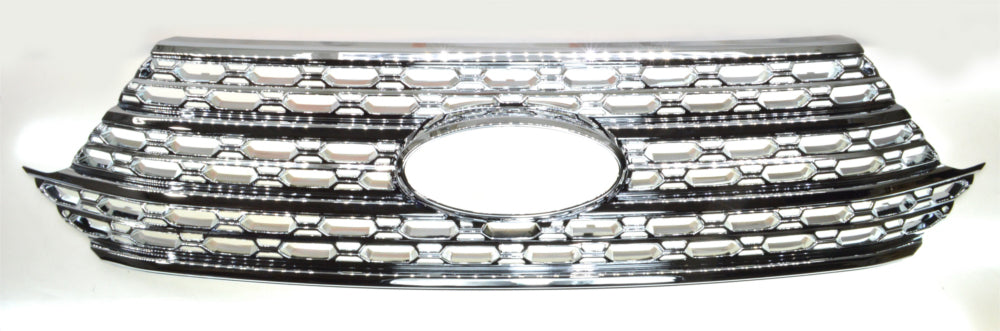 Coast To Coast IWCGI505 Grill Overlay; Honeycomb OEM Look; Chrome Plated; Chrome; ABS Plastic - Truck Part Superstore