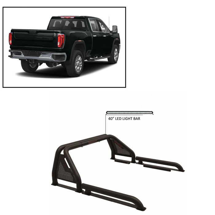 Black Horse Off Road GLRB-01B-KIT Gladiator Roll Bar Kit - Truck Part Superstore