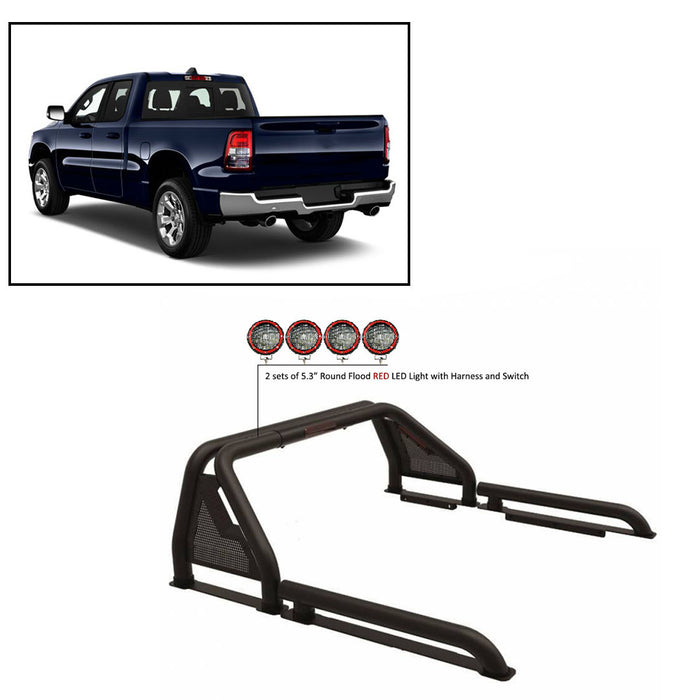 Black Horse Off Road GLRB-01B-PLFR Gladiator Roll Bar Kit - Truck Part Superstore