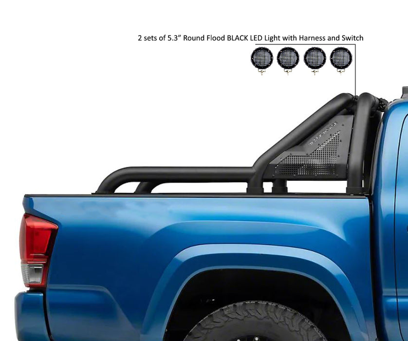 Black Horse Off Road GLRB-03B-PLFB Gladiator Roll Bar Kit - Truck Part Superstore