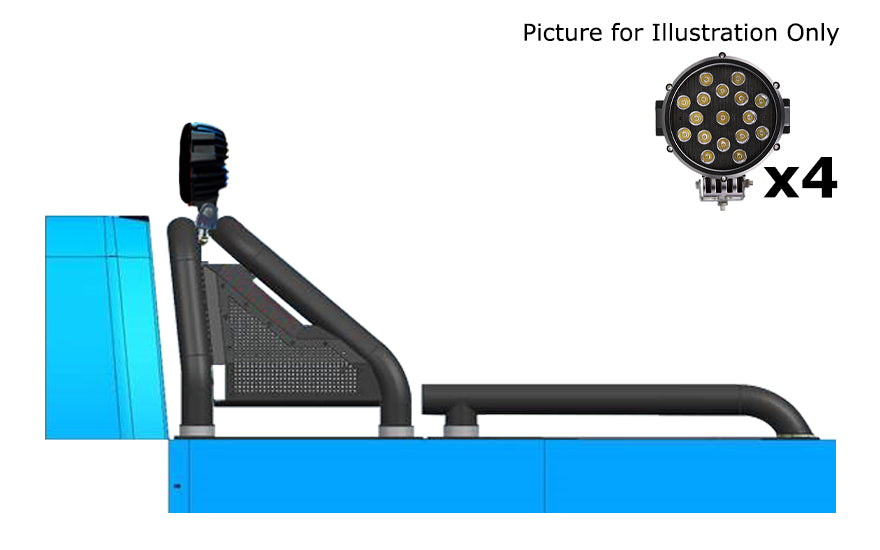 Black Horse Off Road GLRB-05B-PLB Gladiator Roll Bar Kit - Truck Part Superstore