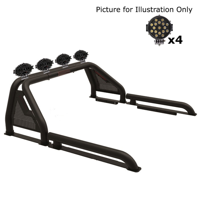 Black Horse Off Road GLRB-05B-PLB Gladiator Roll Bar Kit - Truck Part Superstore